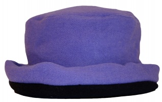 James Wool Cashmere Cloche Lilac Navy